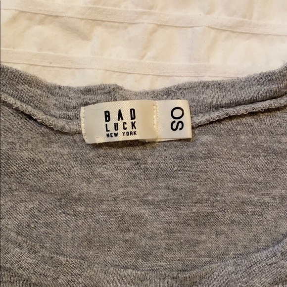 Slouchy cotton crop tee from Bad Luck - Picture 3 of 3